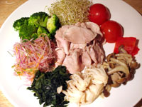 Japanese-Style Mixed Pork and Vegetable Salad 