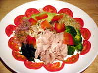 Japanese-Style Mixed Pork and Vegetable Salad 