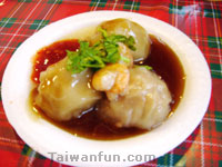 Shark's Fin & Crab Thick Soup, Wulu Steamed Shrimp Meat Balls 