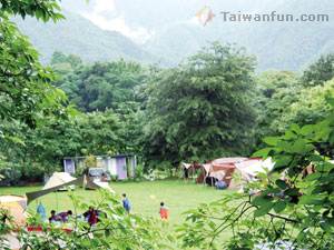 Camping out in Taichung's Guguan 
